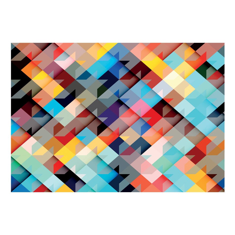 Fototapet vlies - Color Patchwork - 400 x 280 cm