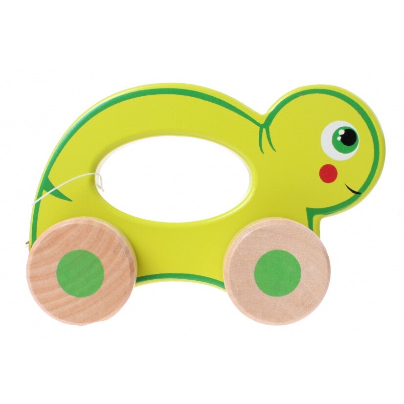 Jucarie de impins din lemn, Jouéco, Broasca testoasa