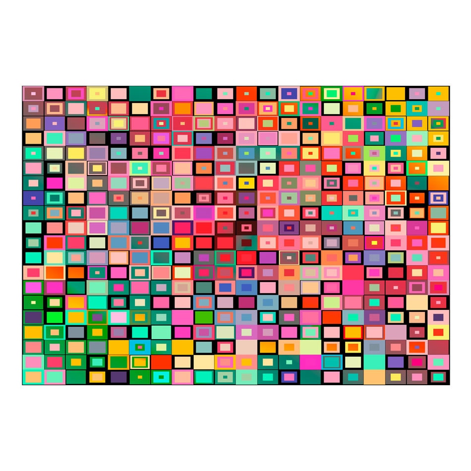 Fototapet vlies - Cutii colorate - 350 x 245 cm