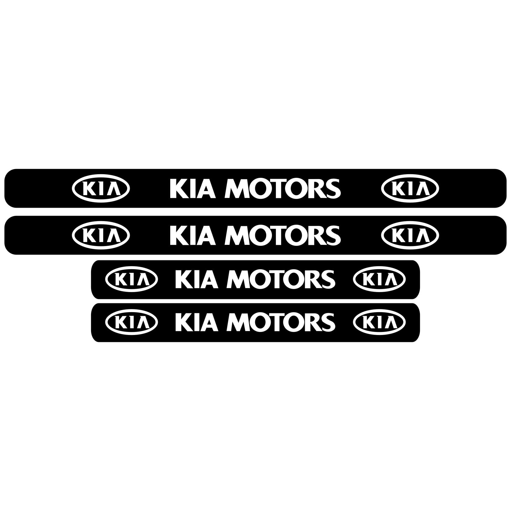 Set stickere praguri KIA MOTORS, sticker decorativ