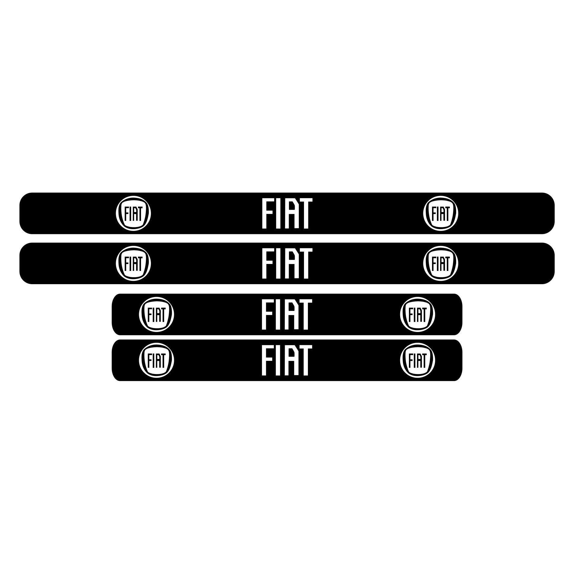 Set stickere praguri Fiat, sticker decorativ