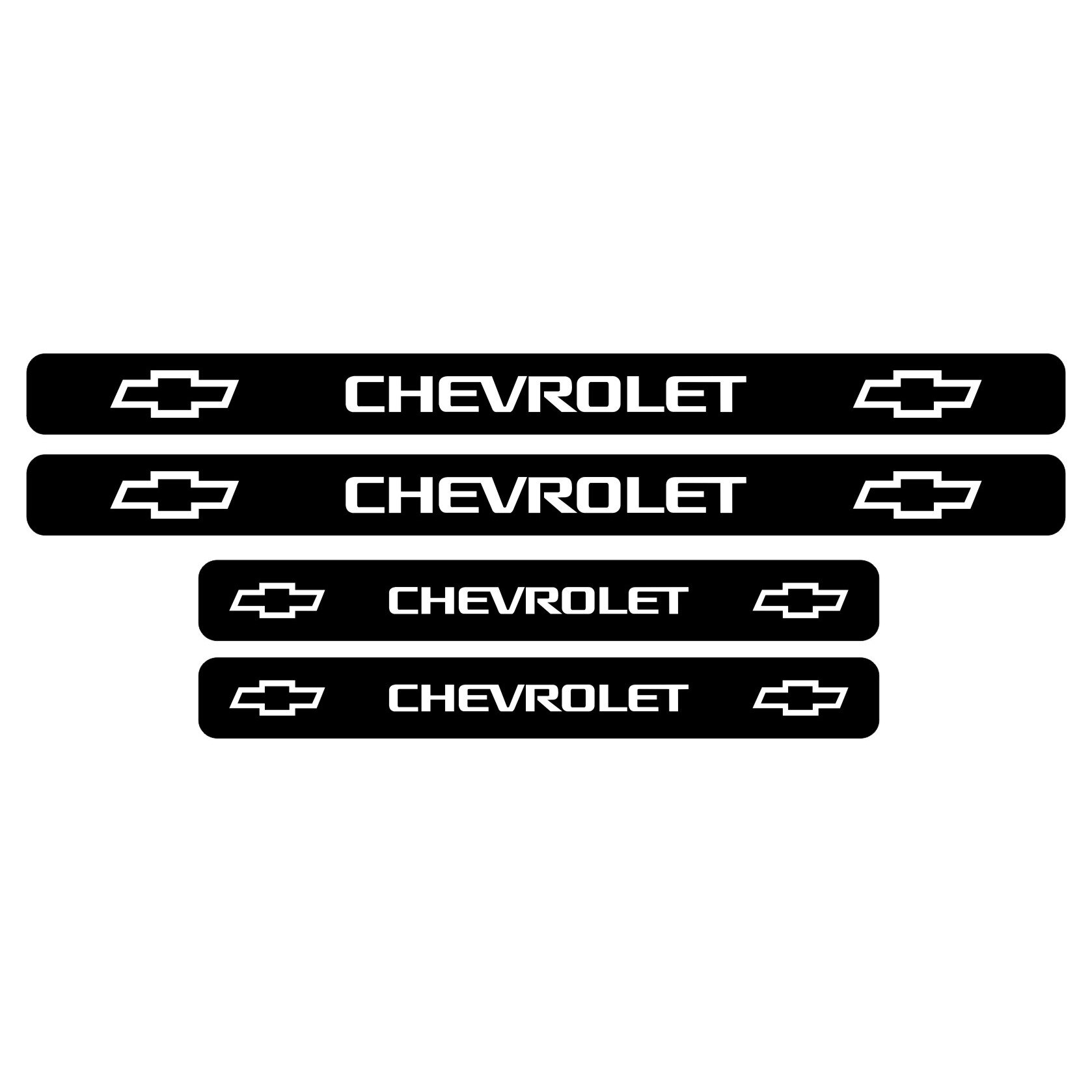 Set stickere praguri Chevrolet, sticker decorativ