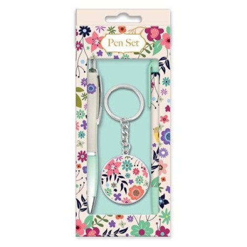 Set Flowers Stilou si breloc