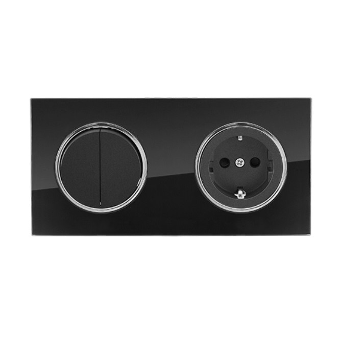 Rama dubla intrerupator dublu cap scara+priza