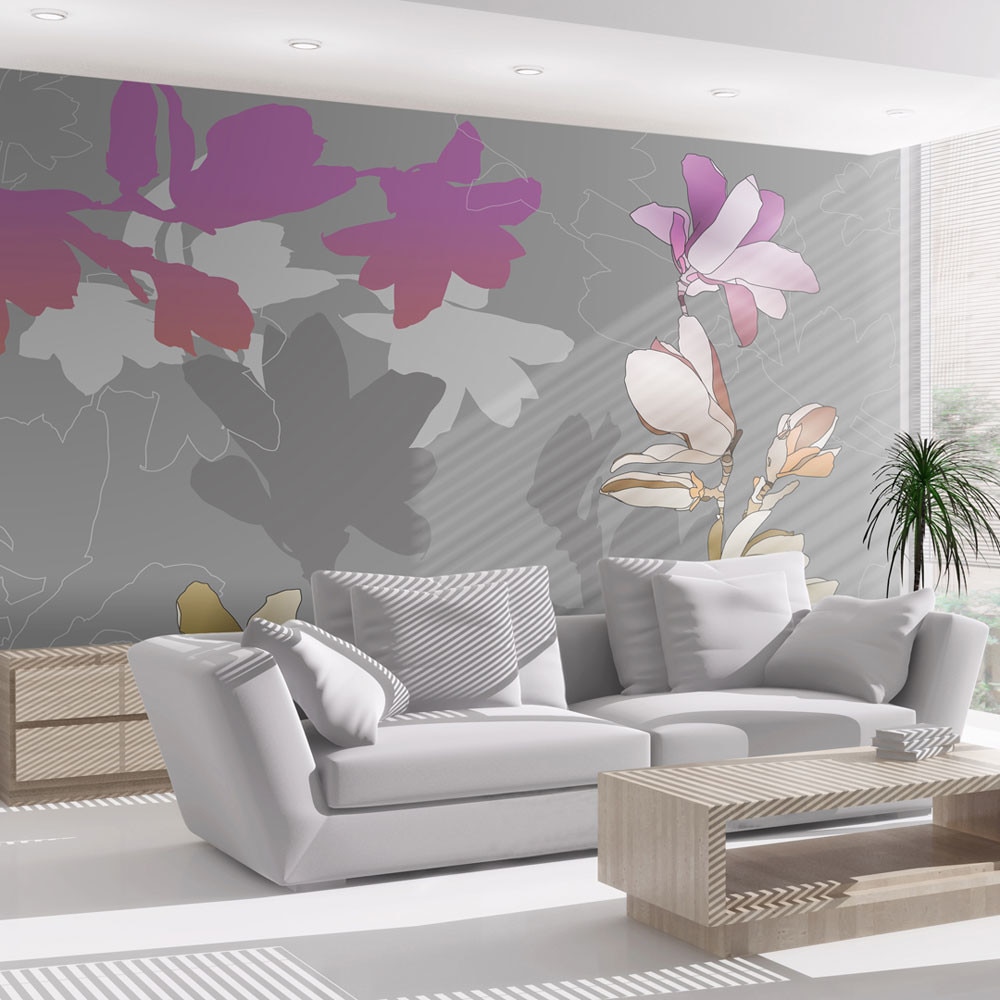 Fototapet vlies - Pastel magnolias - 350 x 270 cm