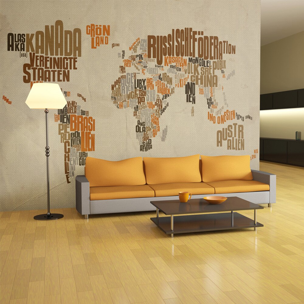 Fototapet vlies - Indiana Jones - map of adventures - 350 x 270 cm