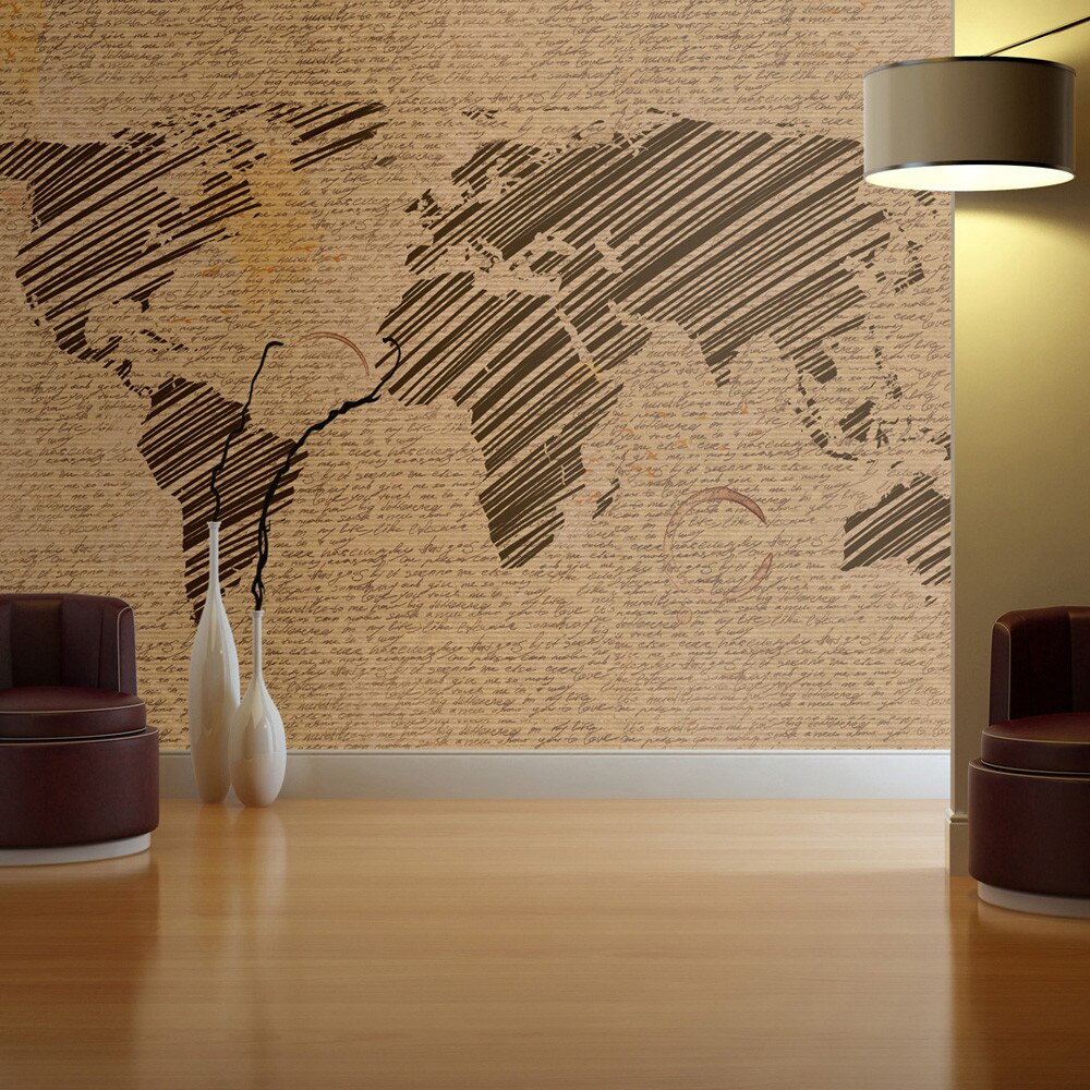 Fototapet vlies - Notes from journeys - 350 x 270 cm