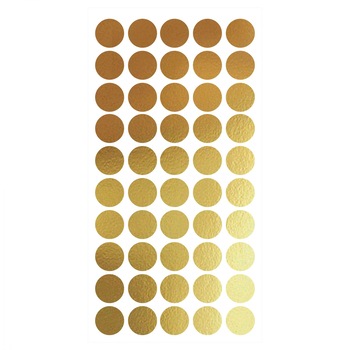 Buline, auriu mat, sticker decupat, pentru interior, 50 bucati/set Buline, auriu mat, sticker decupat, pentru interior, 50 bucati/set