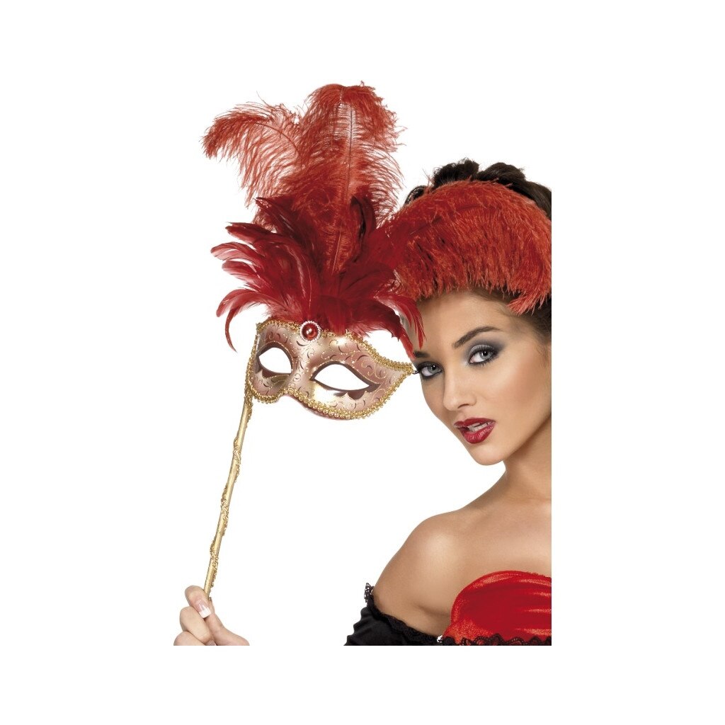 Masca Baroque Rosie Cu Maner