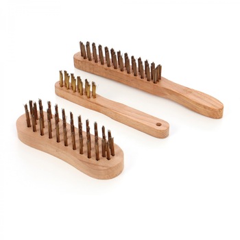 Set 3 perii cu maner din lemn EVO Set 3 perii cu maner din lemn EVO