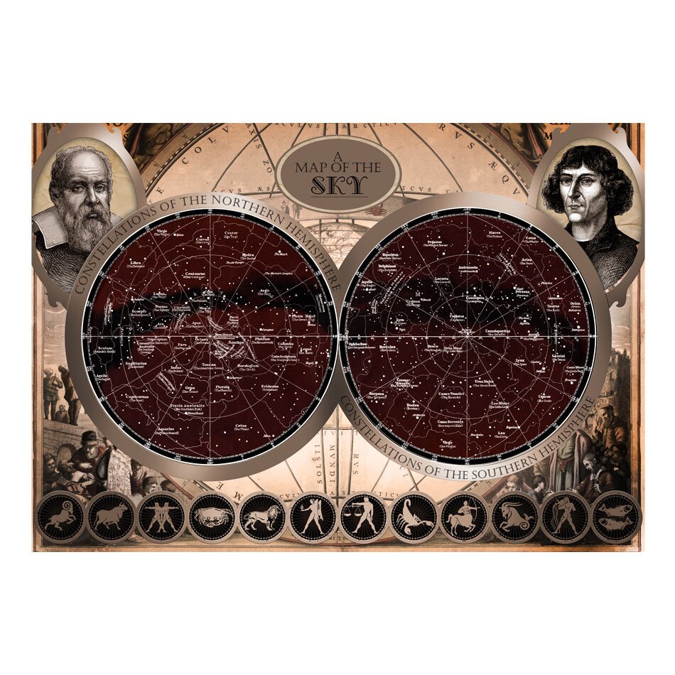 Fototapet vlies - Harta cerului - 250 x 175 cm
