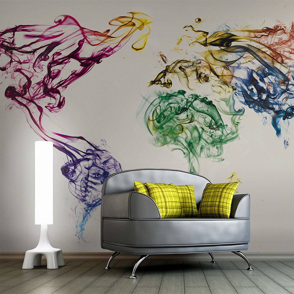 Fototapet vlies - Dancing smoke trails - 450 x 270 cm