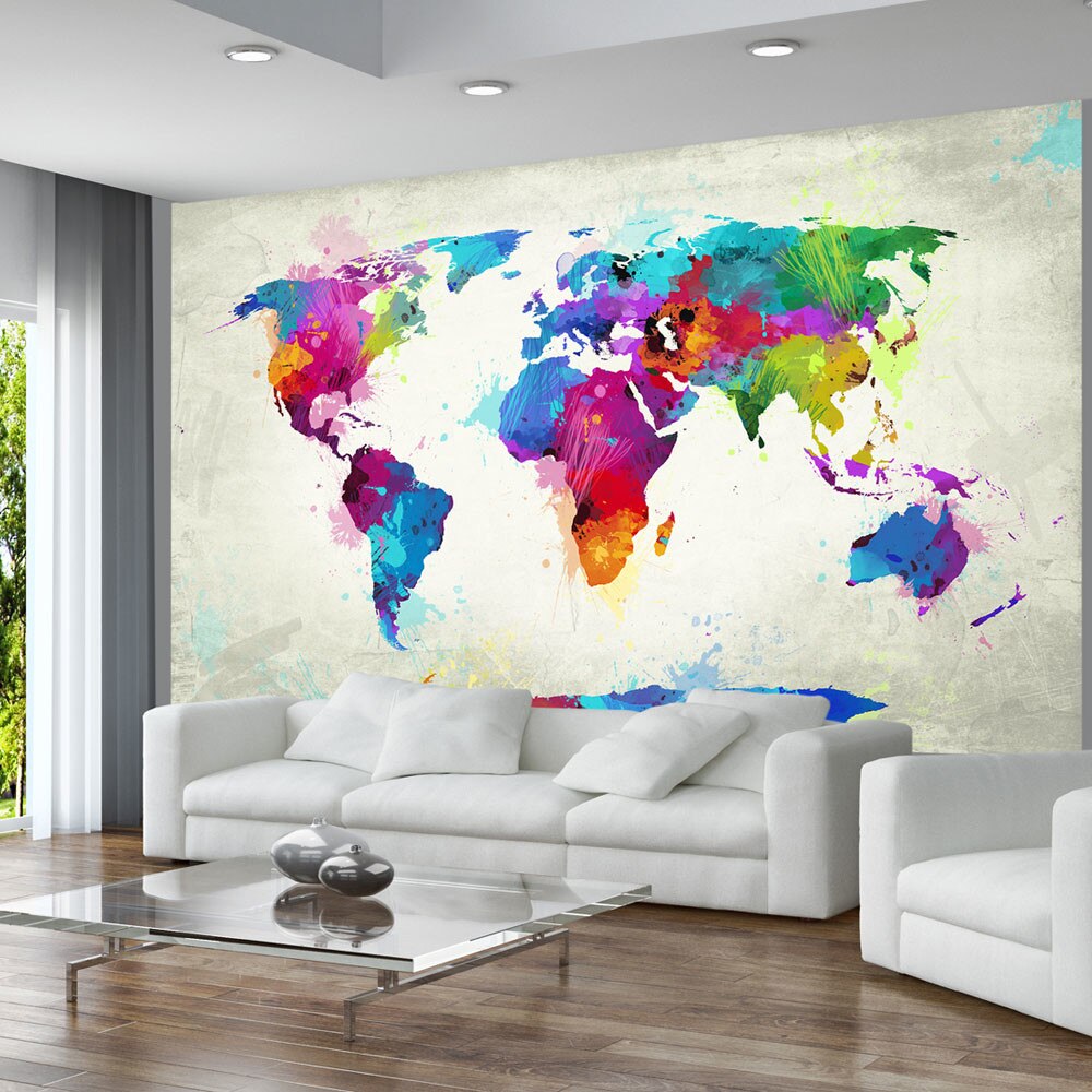 Fototapet vlies - The map of happiness - 450 x 270 cm