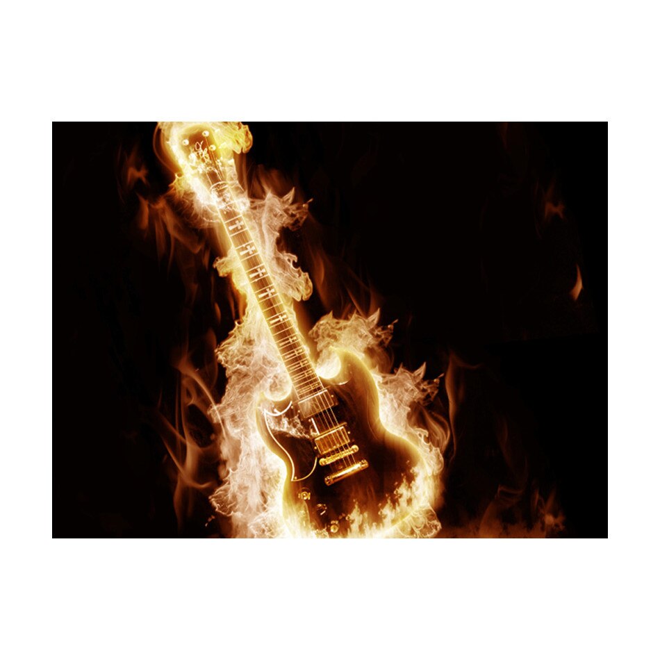 Fototapet vlies - Flaming chitara - 400 x 309 cm
