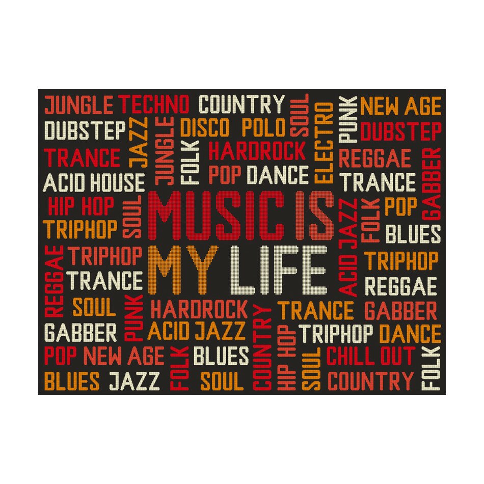 Fototapet vlies - Muzica e viata mea - 200 x 154 cm