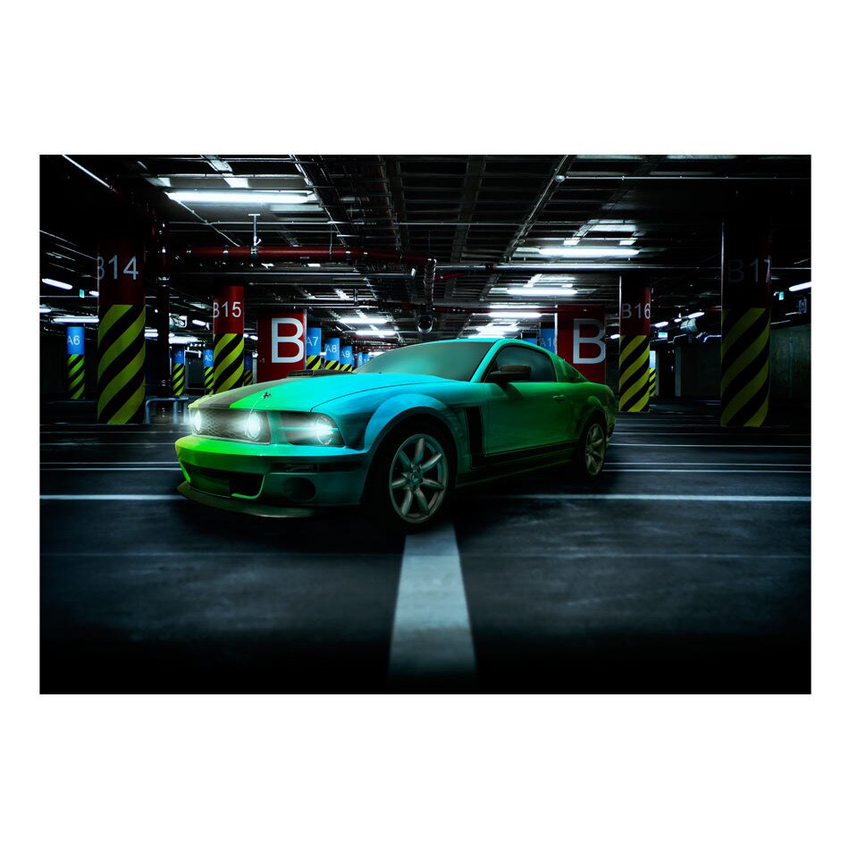 Fototapet vlies - Sageata verde - 200 x 140 cm