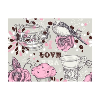 Fototapet vlies - Ceaiul de dupa amiaza - 400 x 309 cm Fototapet vlies - Ceaiul de dupa amiaza - 400 x 309 cm