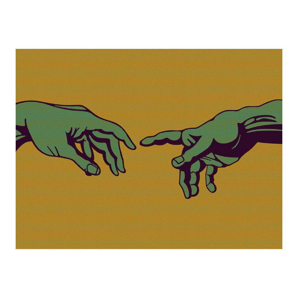 Fototapet vlies - Atingere verde - 250 x 193 cm