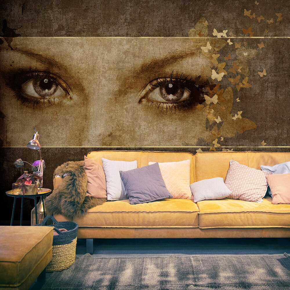 Fototapet vlies - Woman and butterflies - 350 x 270 cm