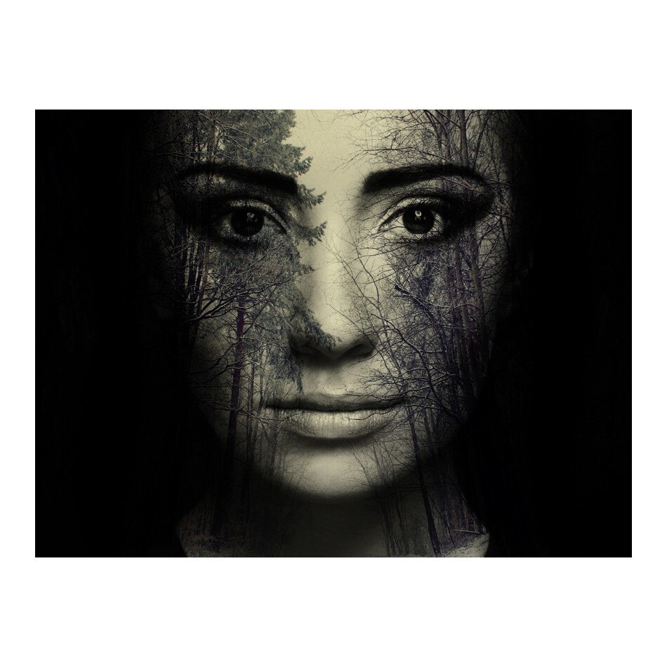 Fototapet vlies - Masca de padure - 200 x 154 cm