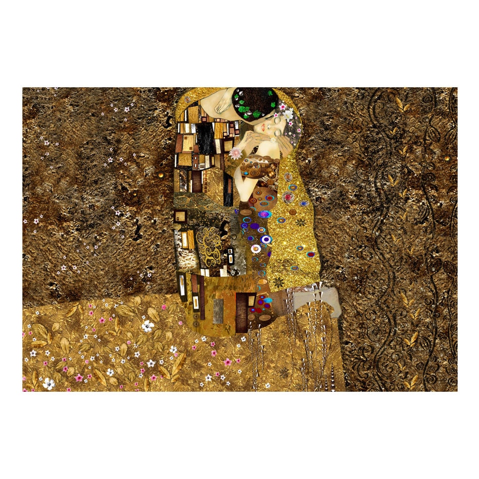 Fototapet vlies - Inspiratia Klimt: Golden Kiss - 350 x 245 cm