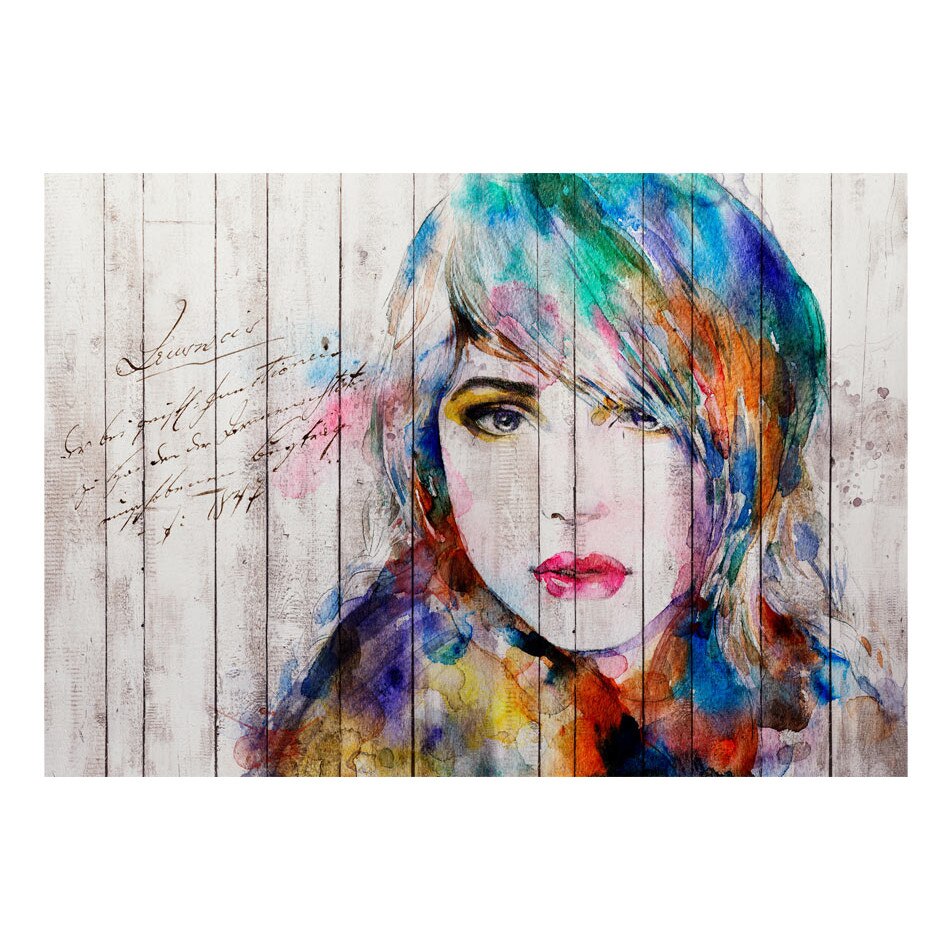 Fototapet vlies - Portret de lemn - 400 x 280 cm