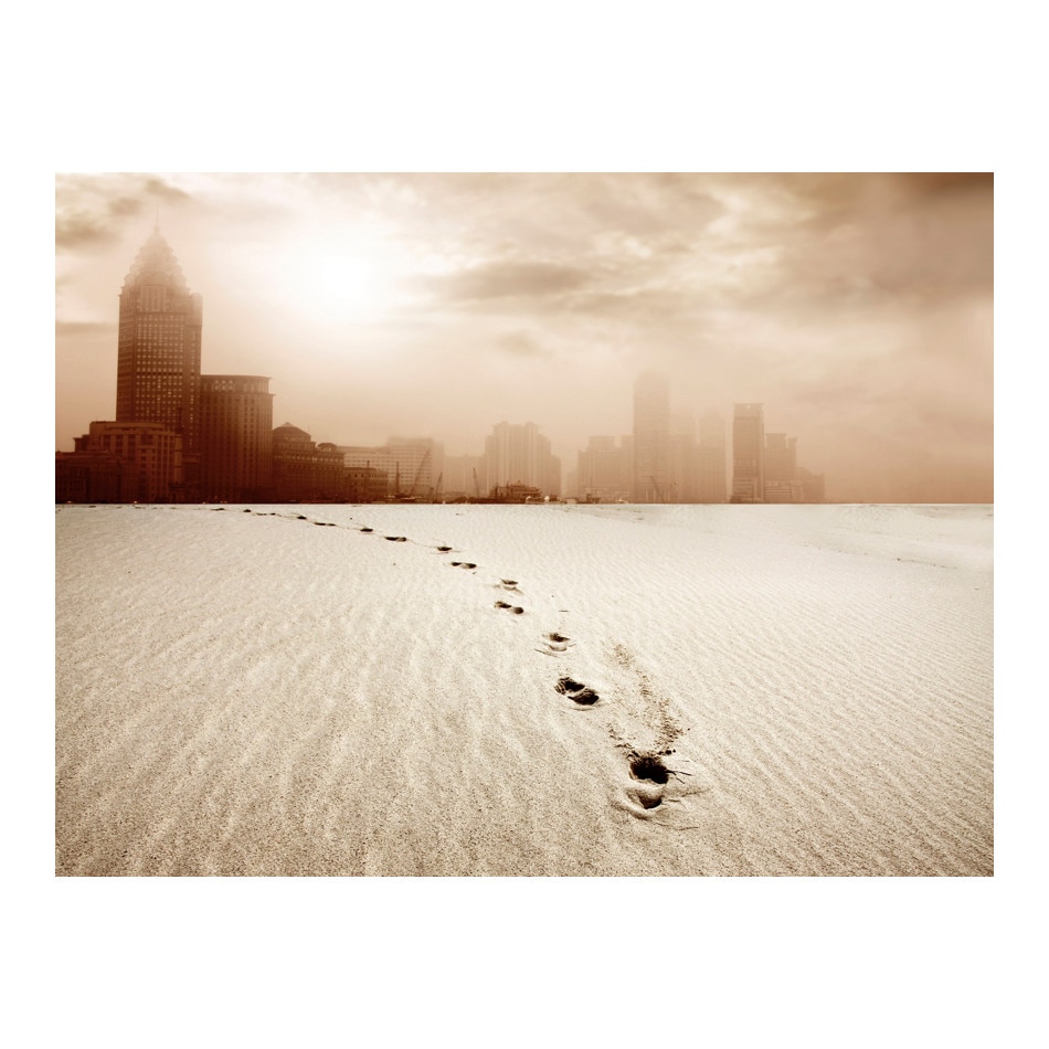 Fototapet vlies - O cale spre un oras mare - 400 x 309 cm