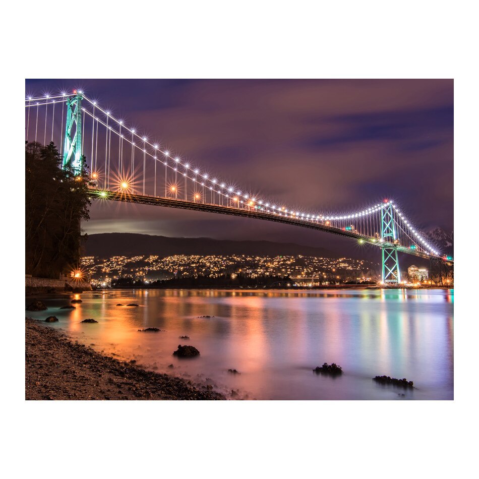 Fototapet vlies - Lions Gate Bridge din Vancouver Canada - 200 x 154 cm