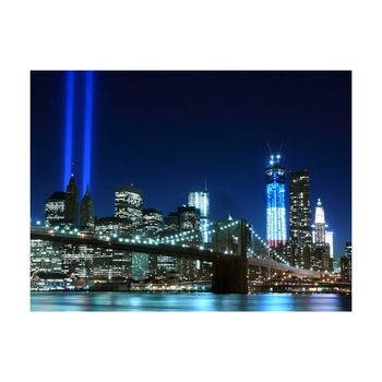 Fototapet vlies - Floodlights peste NYC - 400 x 309 cm Fototapet vlies - Floodlights peste NYC - 400 x 309 cm