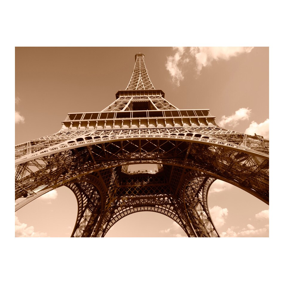 Fototapet vlies - Turnul Eiffel in sepia - 200 x 154 cm