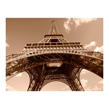 Fototapet vlies - Turnul Eiffel in sepia - 200 x 154 cm Fototapet vlies - Turnul Eiffel in sepia - 200 x 154 cm