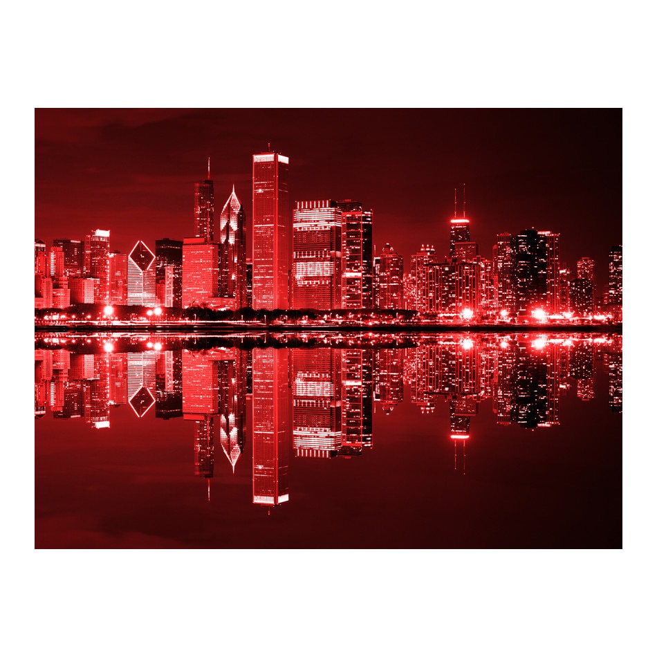 Fototapet vlies - Vinul colorat Chicago - 300 x 231 cm