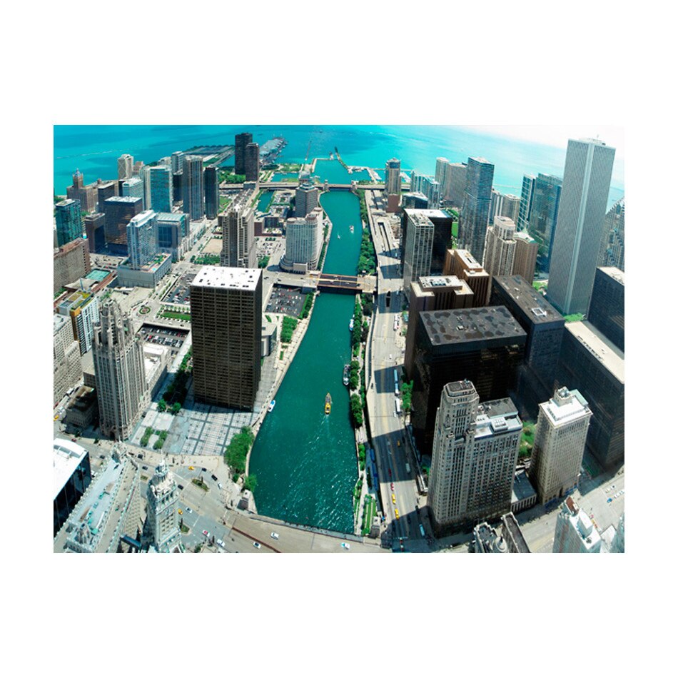 Fototapet vlies - Arhitectura urbana din Chicago - 400 x 309 cm