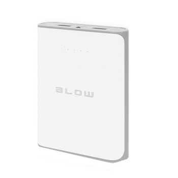 Baterie Externa Power Bank Blow 14000 mAh, 2 Porturi USB, Culoare Alb Baterie Externa Power Bank Blow 14000 mAh, 2 Porturi USB, Culoare Alb