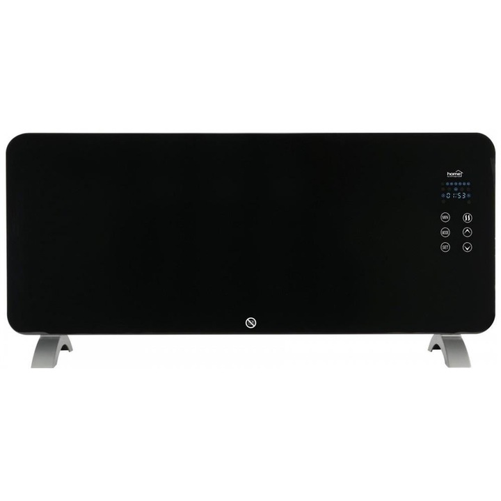 Convector electric Home FK 360/BK, telecomanda, 1000/2000W, sticla, negru