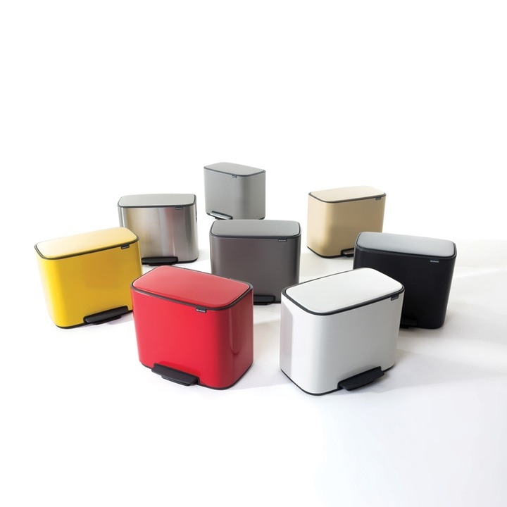 Cos de gunoi cu pedala, argintiu, inox, 36 l, Brabantia - 8710755121487