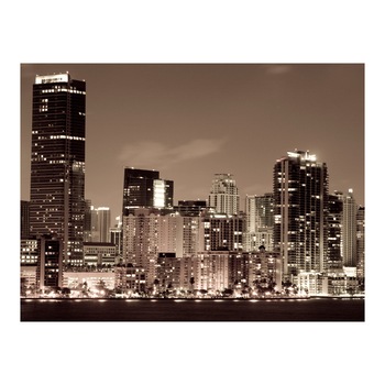Fototapet vlies - Viata de noapte in Miami - 350 x 270 cm Fototapet vlies - Viata de noapte in Miami - 350 x 270 cm