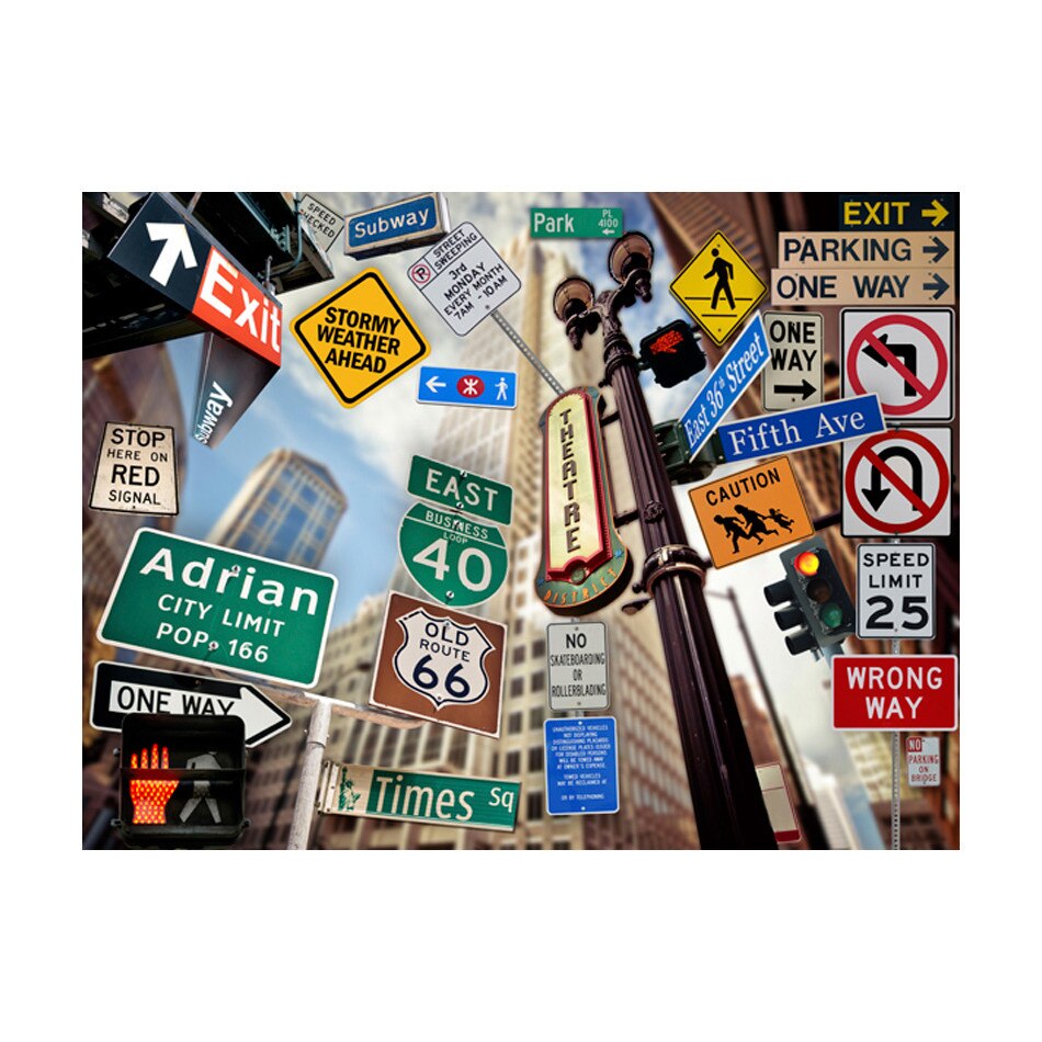 Fototapet vlies - Puncte de atractie din New York - 250 x 193 cm