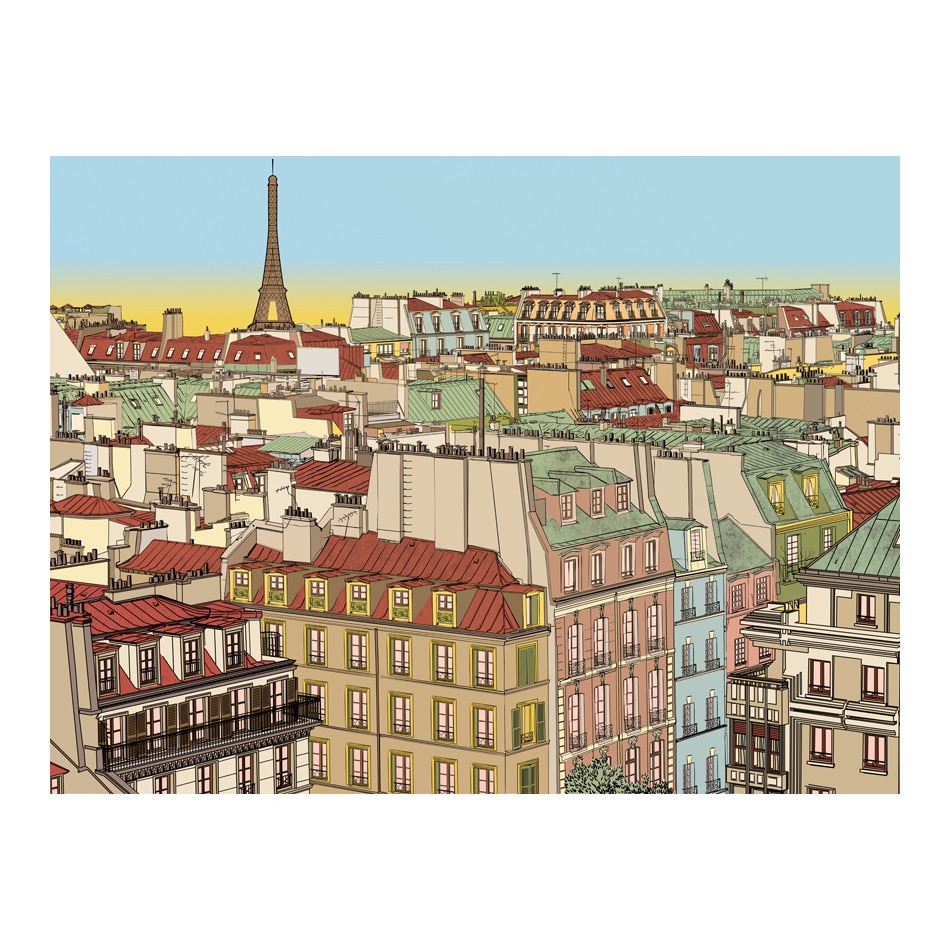 Fototapet vlies - Buna dimineata Paris! - 200 x 154 cm