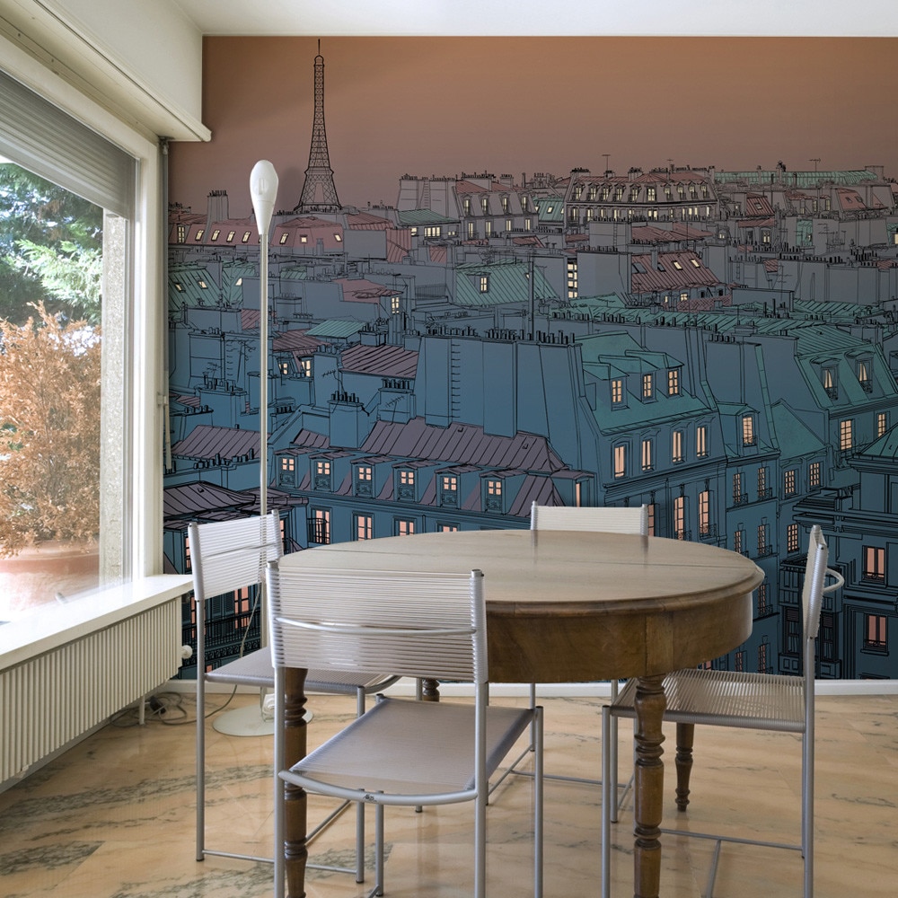 Fototapet vlies - Good evening Paris! - 350 x 270 cm