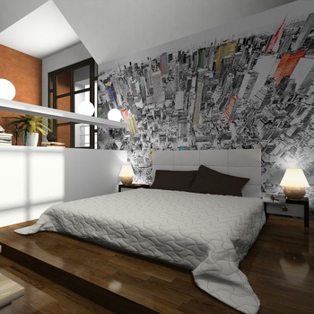 Fototapet vlies - Sketch of New York - 350 x 270 cm Fototapet vlies - Sketch of New York - 350 x 270 cm