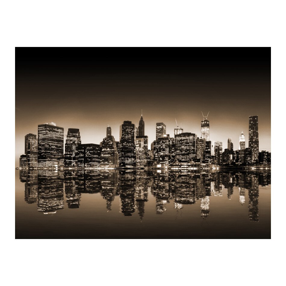 Fototapet vlies - New York sepia - 300 x 231 cm