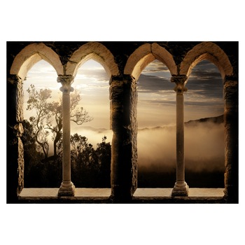 Fototapet vlies - Manastirea montana - 350 x 245 cm Fototapet vlies - Manastirea montana - 350 x 245 cm