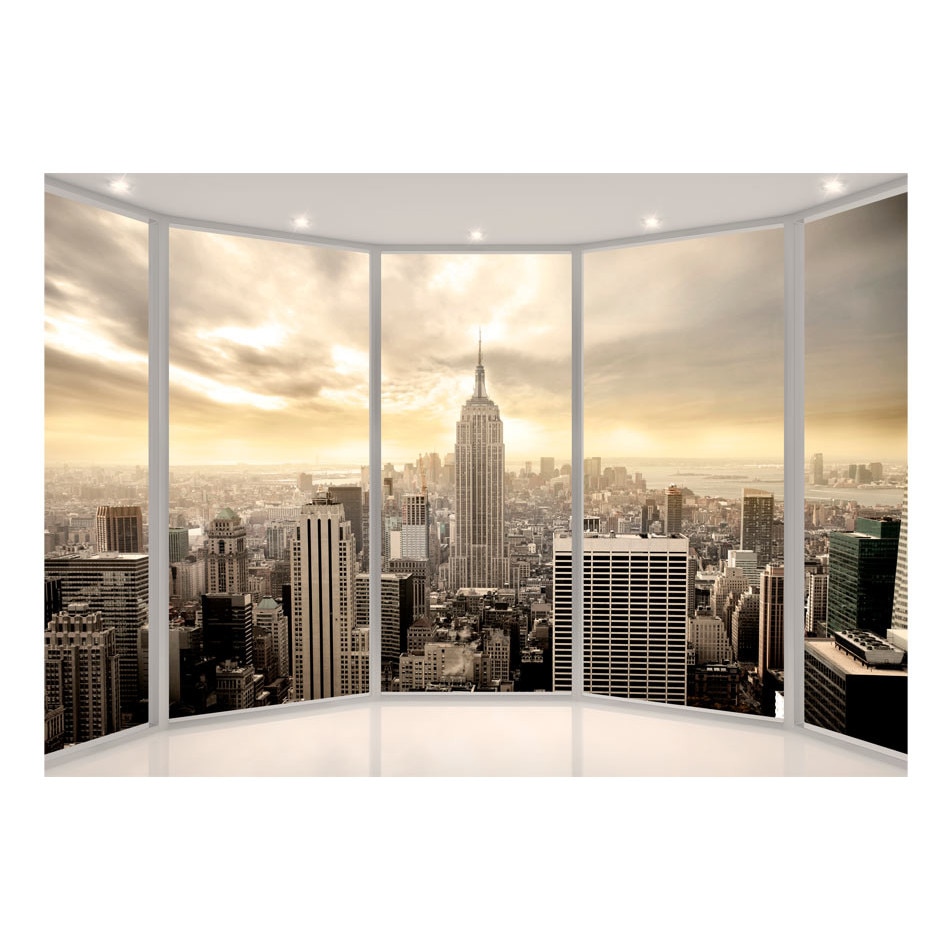Fototapet vlies - Soarele diminetii in New York City - 150 x 105 cm