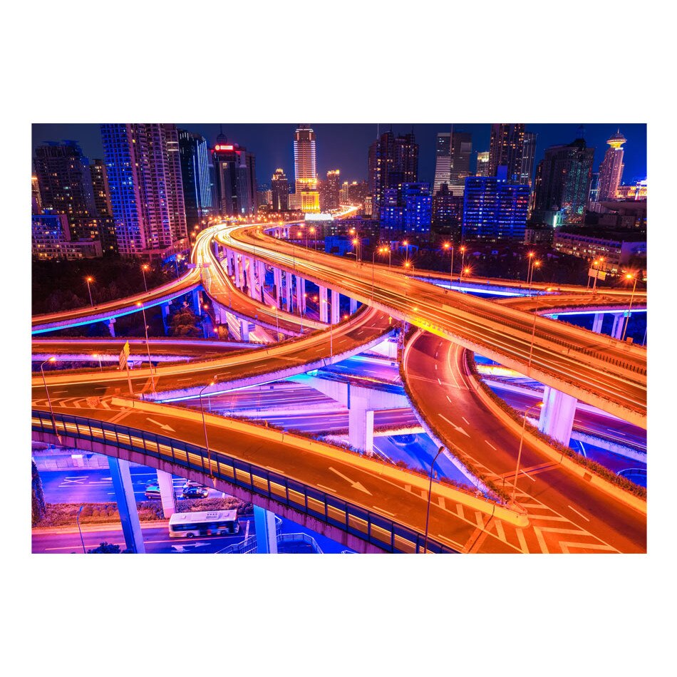 Fototapet vlies - Spiderweb de drumuri - 400 x 280 cm