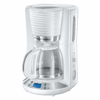 Cafetiera Russell Hobbs Inspire 24390-56, 1100 W, 1.25 l, 10 cesti, Alb Cafetiera Russell Hobbs Inspire 24390-56, 1100 W, 1.25 l, 10 cesti, Alb