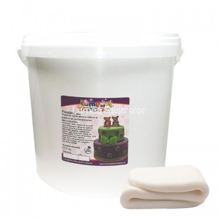 Fondant Alb, 6 kg - Lumea Basmelor
