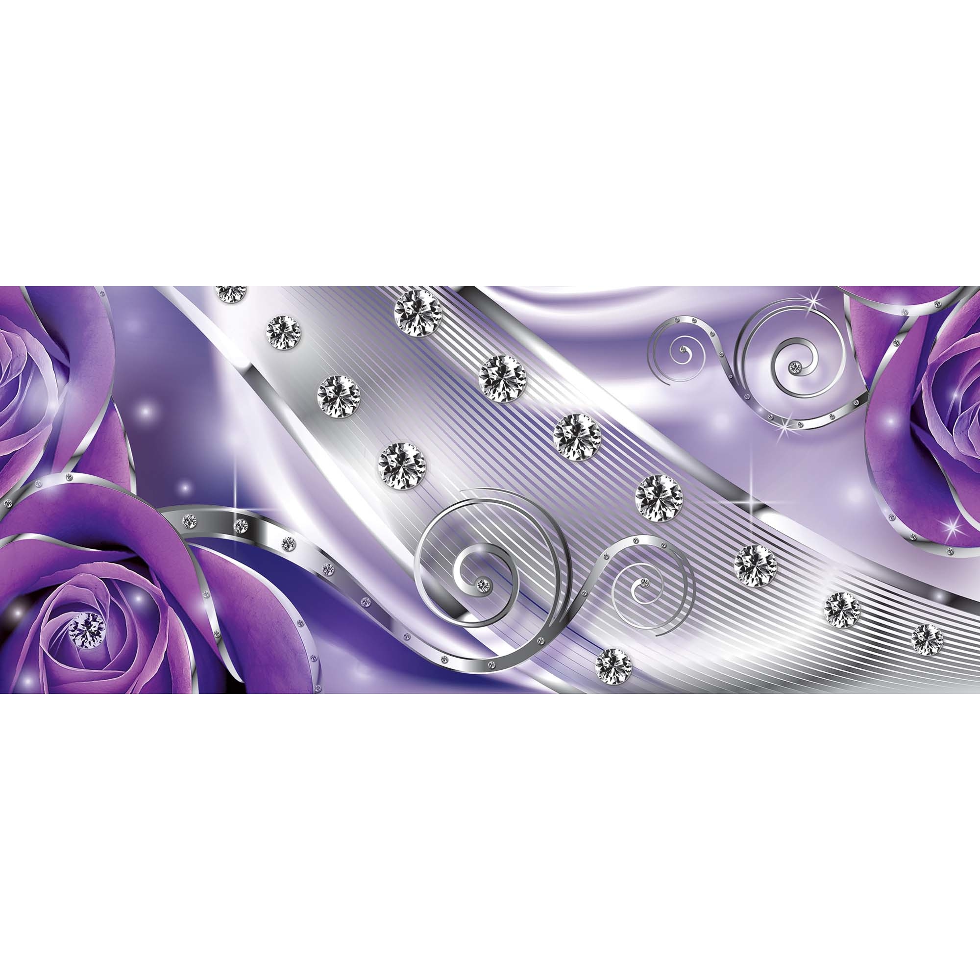 Fototapet DEGRETS 83985 Diamant Floral violet 3D Vlies 104x250cm