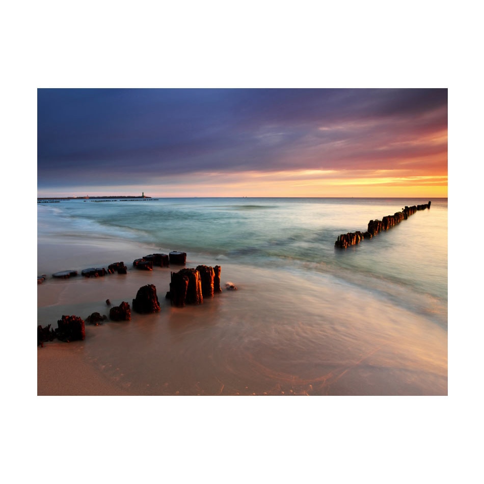 Fototapet vlies - Rasarit pe plaja - 250 x 193 cm