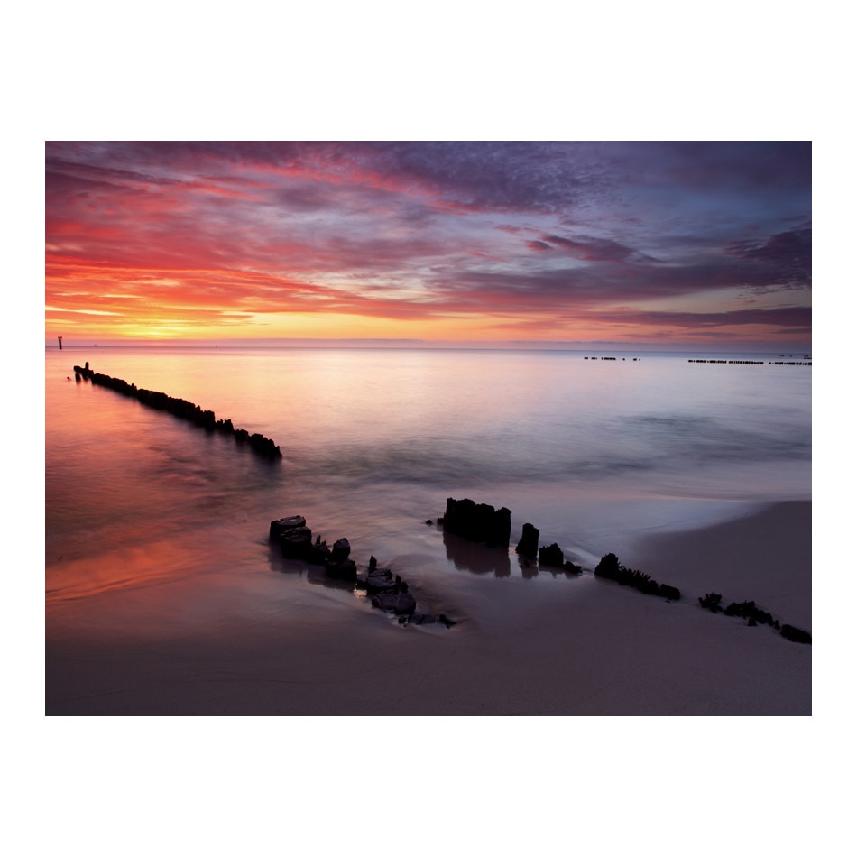 Fototapet vlies - Rasarit de soare peste Marea Baltica - 350 x 270 cm